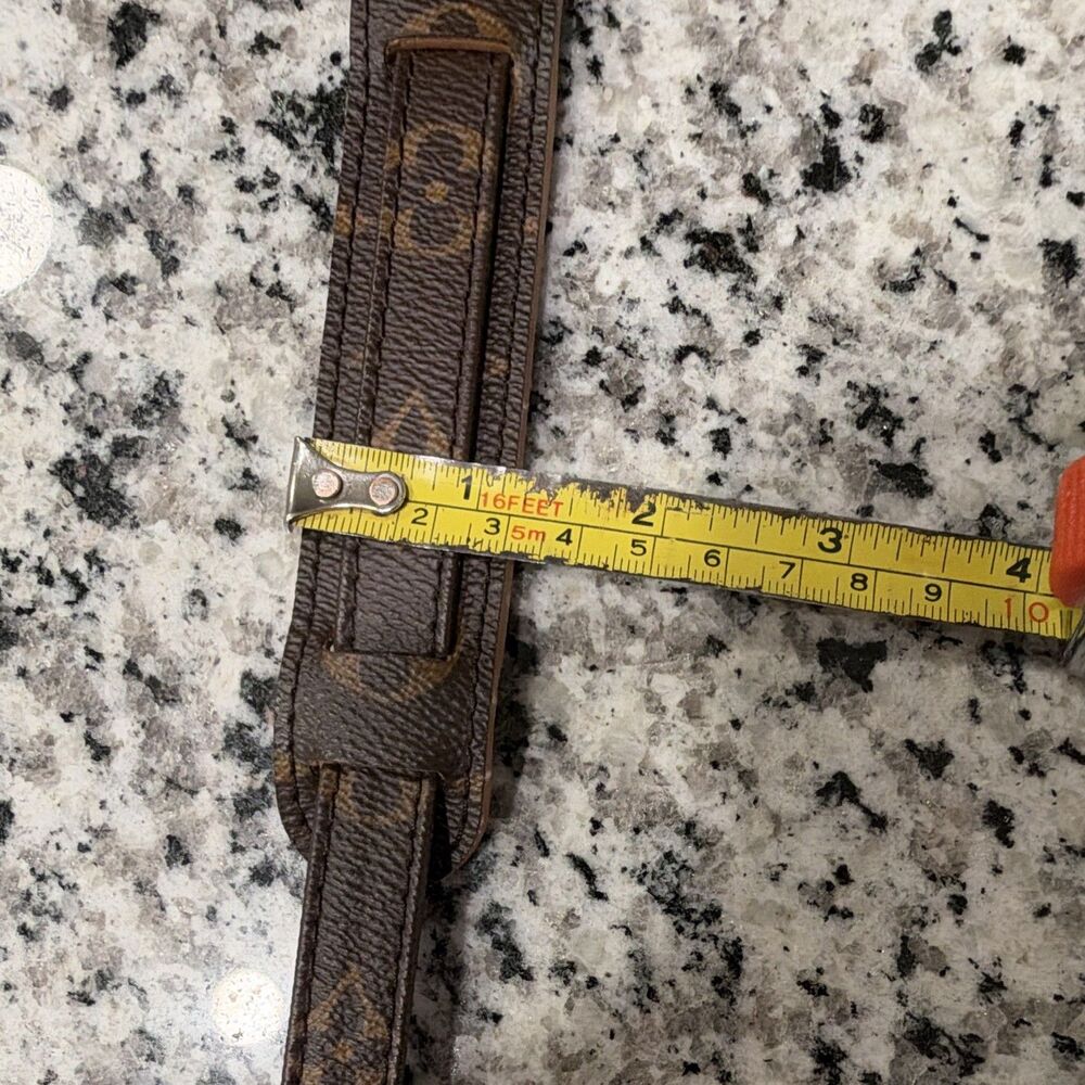 Authentic Louis Vuitton Monogram Canvas 16mm Adjustable Shoulder Strap Pristine - Picture 16 of 16
